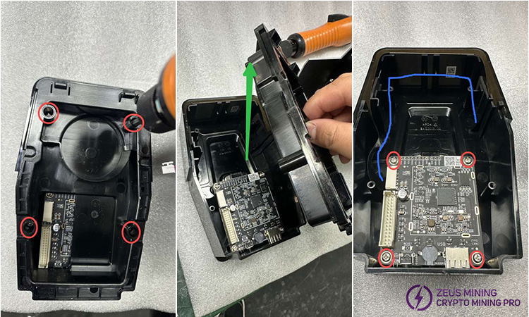 Start disassembling the Avalon mini 3 control board