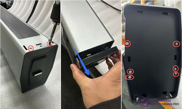 Remove the magnetic connector