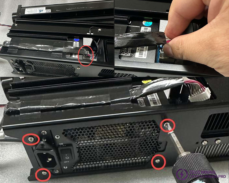 Unplug the connection cable