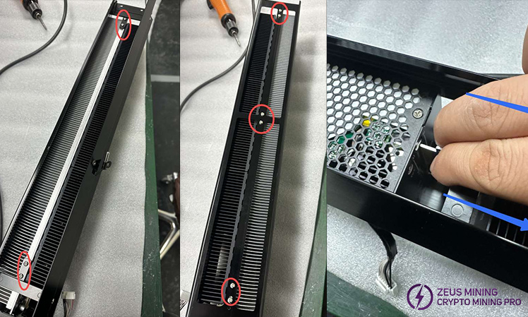 Hash board fixing screws