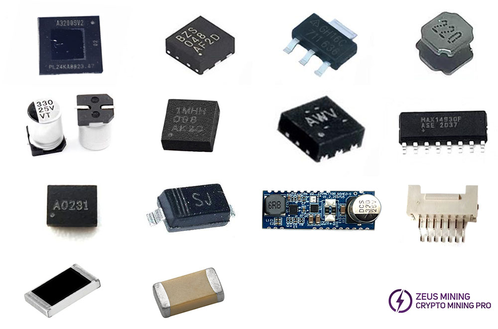 Avalon 1166PRO hash board replacement parts list