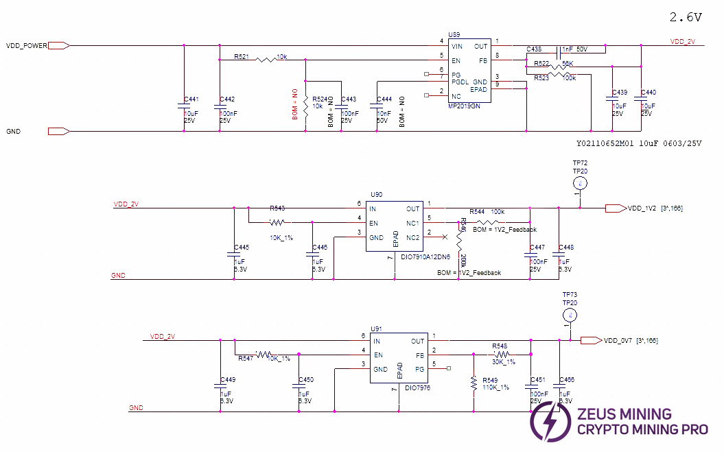High voltage domain LDO circuit diagram for S21+ hyd.