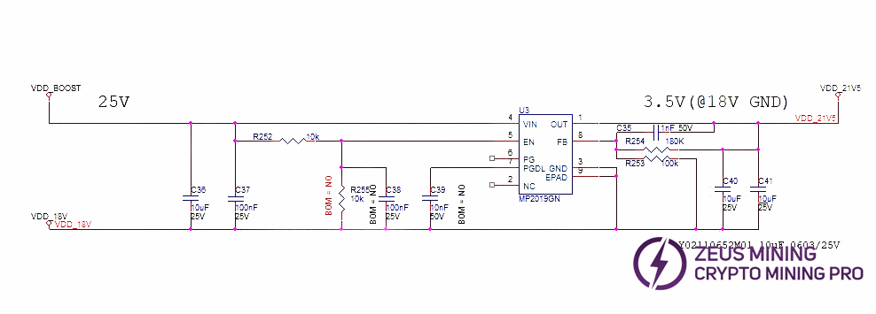 S21+ hydro hash board Level_shifter circuit