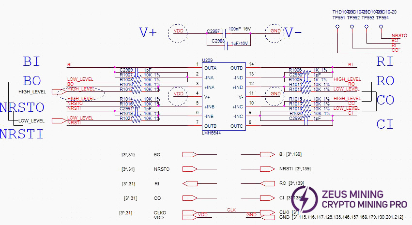 Level_shifter chip circuit schematic for S21+ hyd.
