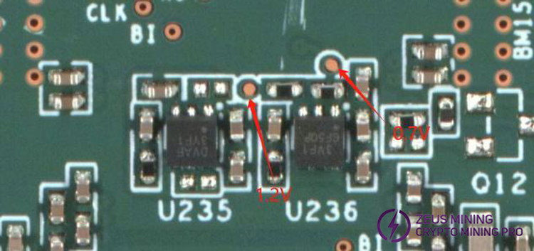 S21+ hydro hash board LDO circuit test point