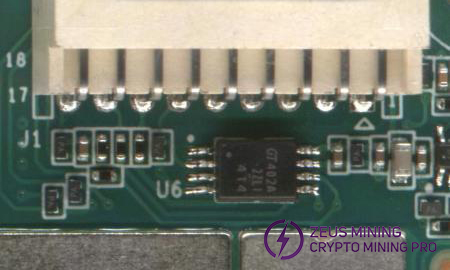 U6 EEPROM chip on S21+ hydro hash board