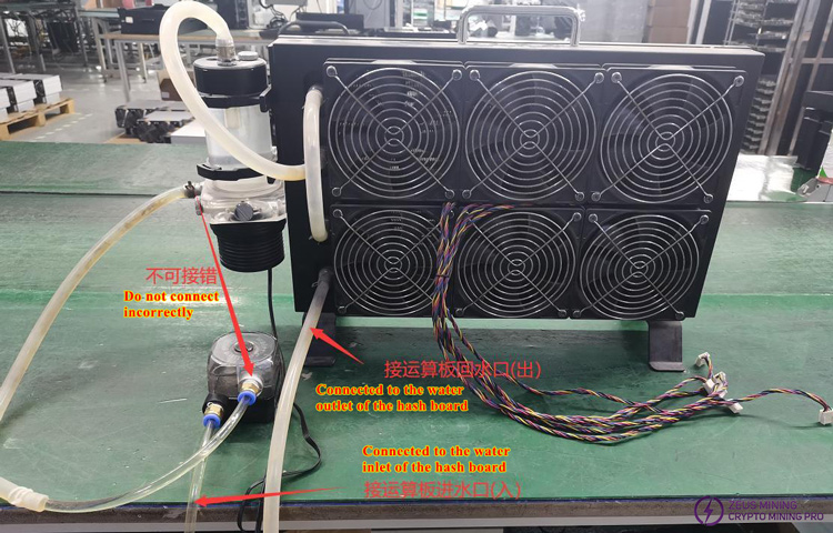 S21+ hydro water cooling test platform