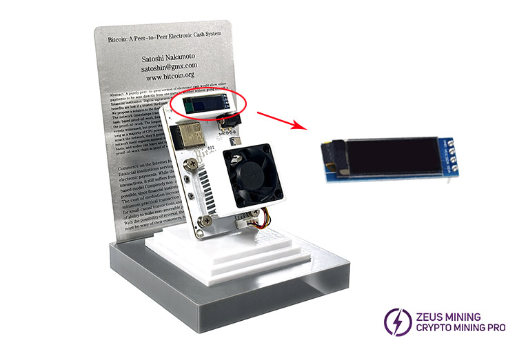 Bitaxe Gamma 601 SOLO miner replacement OLED LCD display