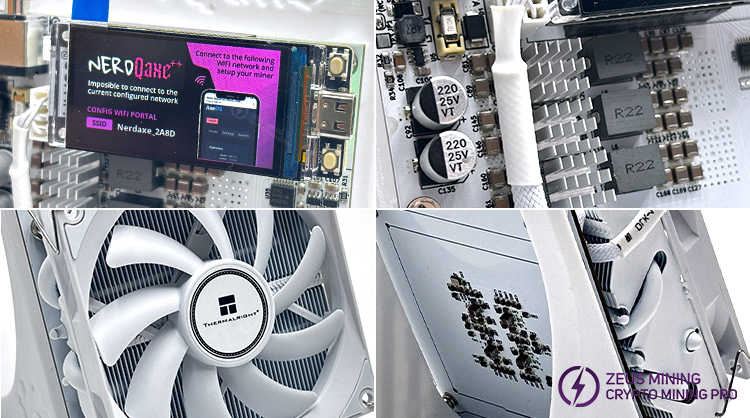 NerdQaxe miner with 4.8T and 72W