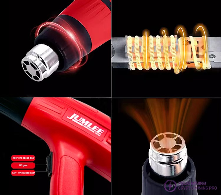 2000W hot air heat gun for hash board repair