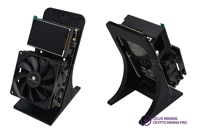 NerdQAxe++ 4.8T BTC miner with large screen