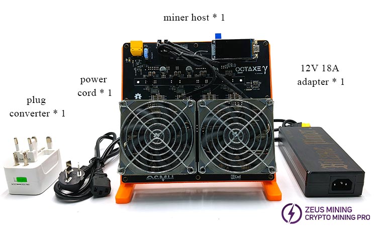 Bitaxe NerdOCTaxe 9.6T 160W with psu solo miner
