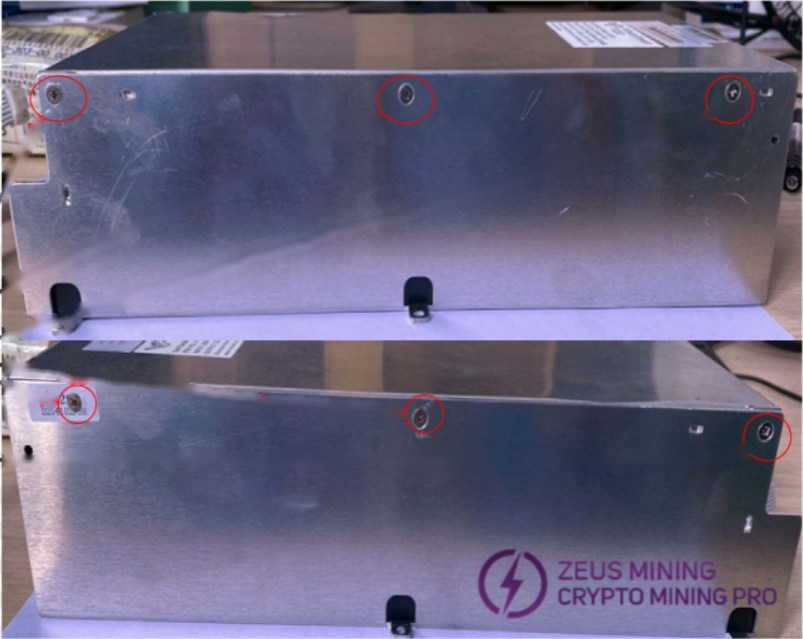 Remove the casing from the P221C P221B power supply series Remove the casing from the P221C P221B power supply series