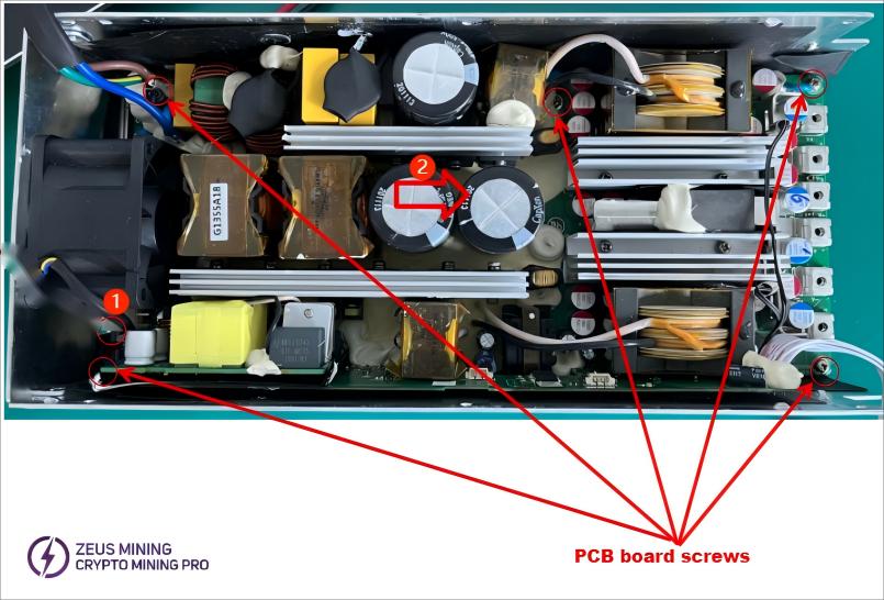 Power supply fan ribbon cable socket Power supply fan ribbon cable socket