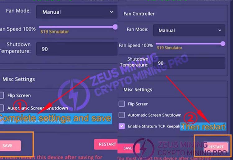 Save and restart NerdOCTAXE