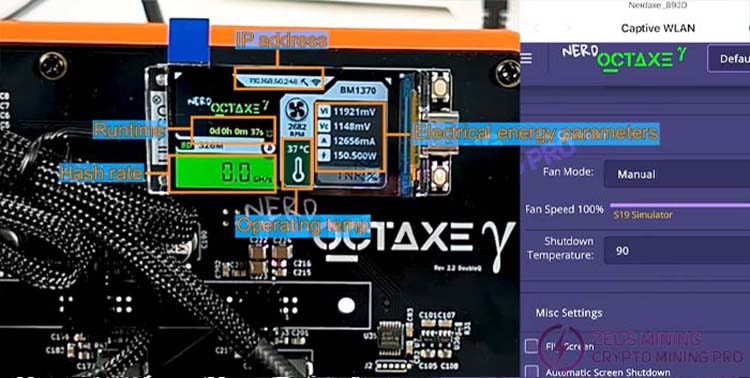 NerdOCTAXE LED Screen Information