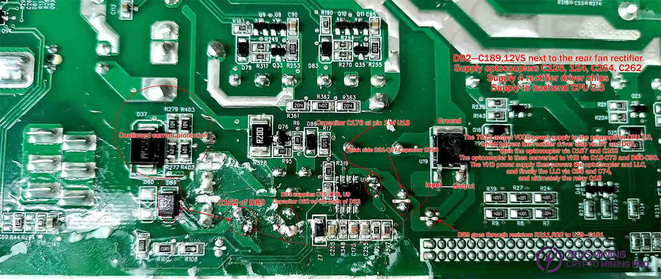 Auxiliary voltage circuit supply 1 Auxiliary voltage circuit supply 1