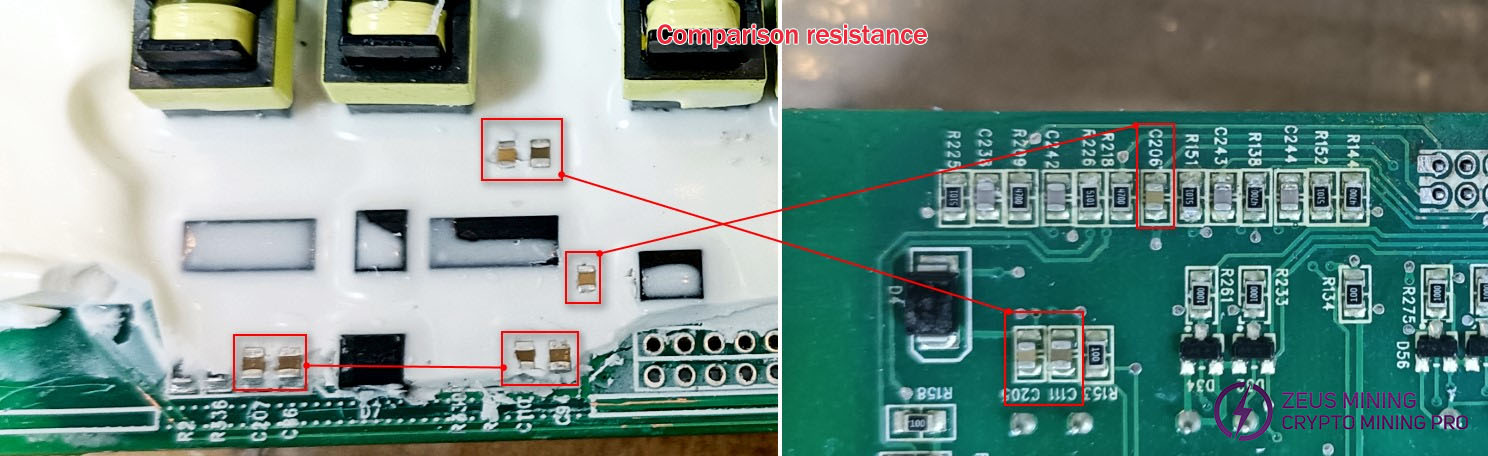 Check if the resistance value of the capacitor is abnormal