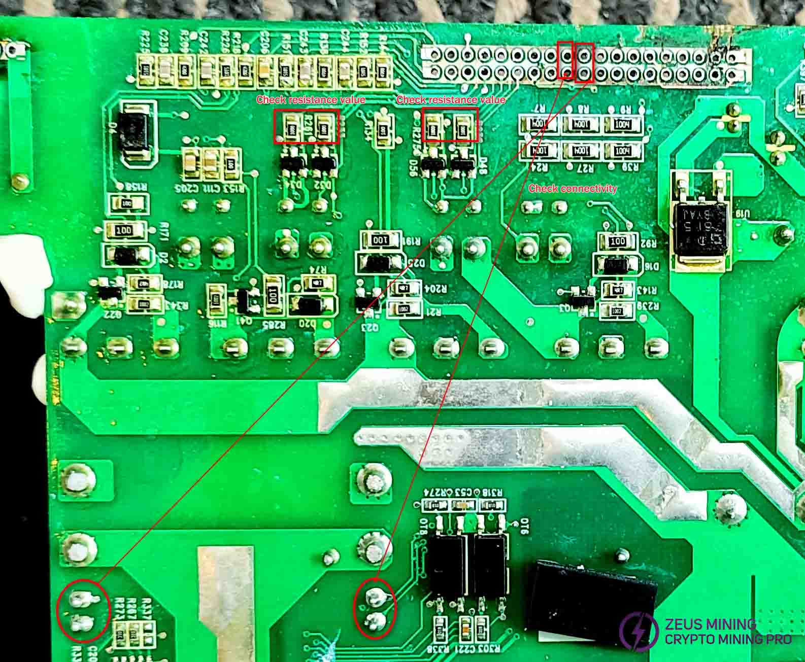 Check the coil circuit for burnt wires