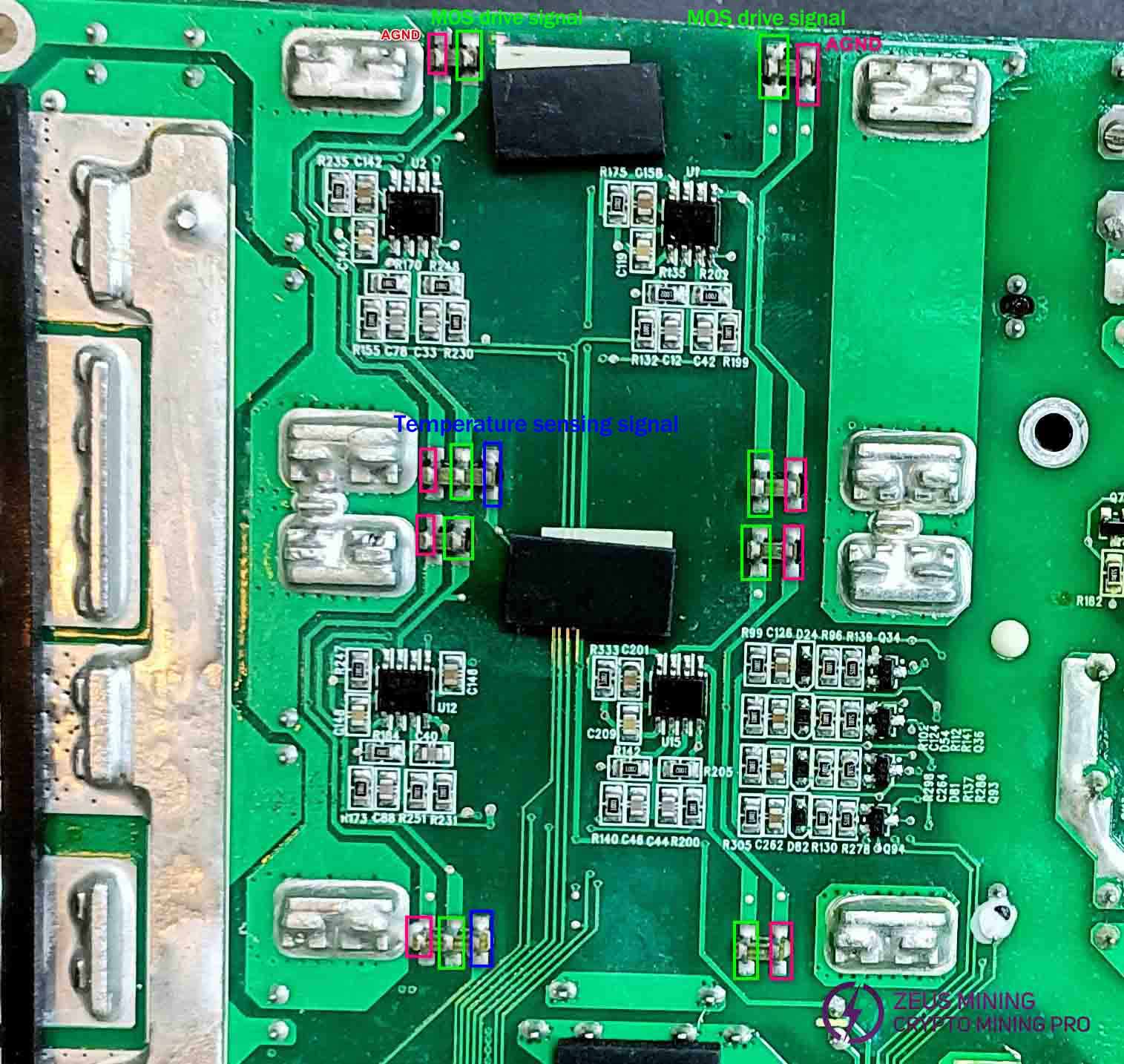 Compare the resistance values of the MOS drive signal Compare the resistance values of the MOS drive signal