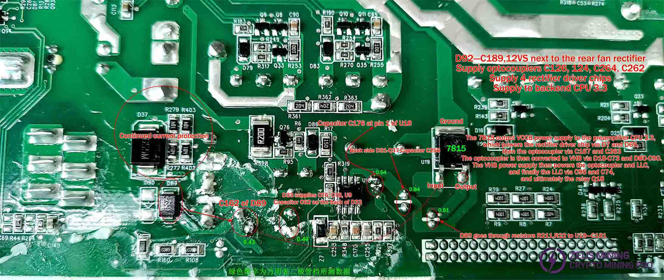 Check the voltage on the capacitor