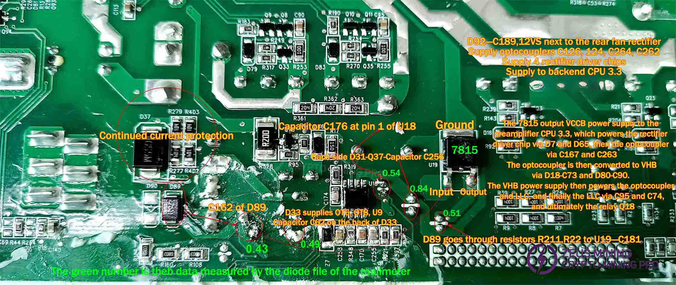 Check the voltage on the capacitor