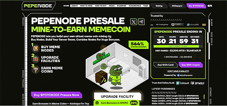 Pepenodes pre-sale capitalized on the popularity of Meme Coin Pepenodes pre-sale capitalized on the popularity of Meme Coin