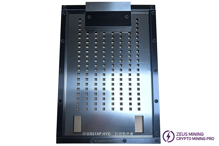 Antminer S21XP Hydro silicone grease coated stencil Antminer S21XP Hydro silicone grease coated stencil