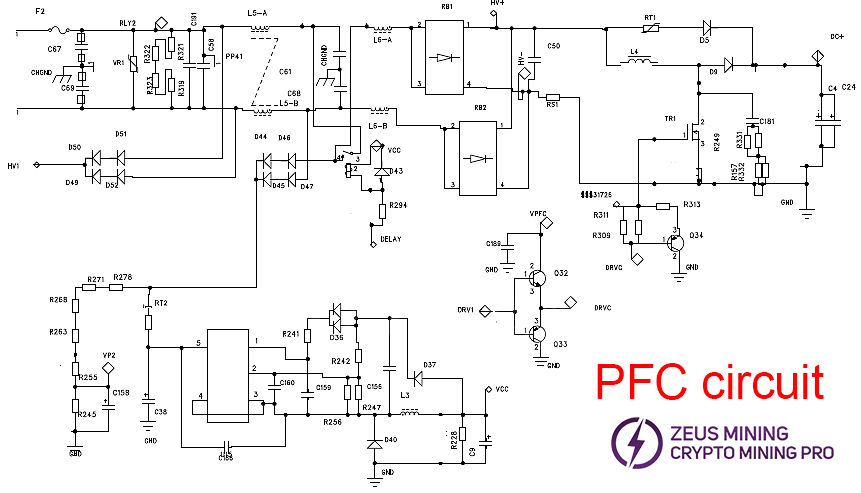 PFC circuit schematic diagram PFC circuit schematic diagram