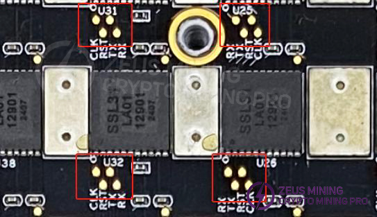 The single-board test chip is incomplete