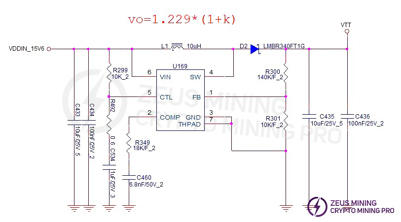 FC01 Hash Board Boost Circuit Diagram