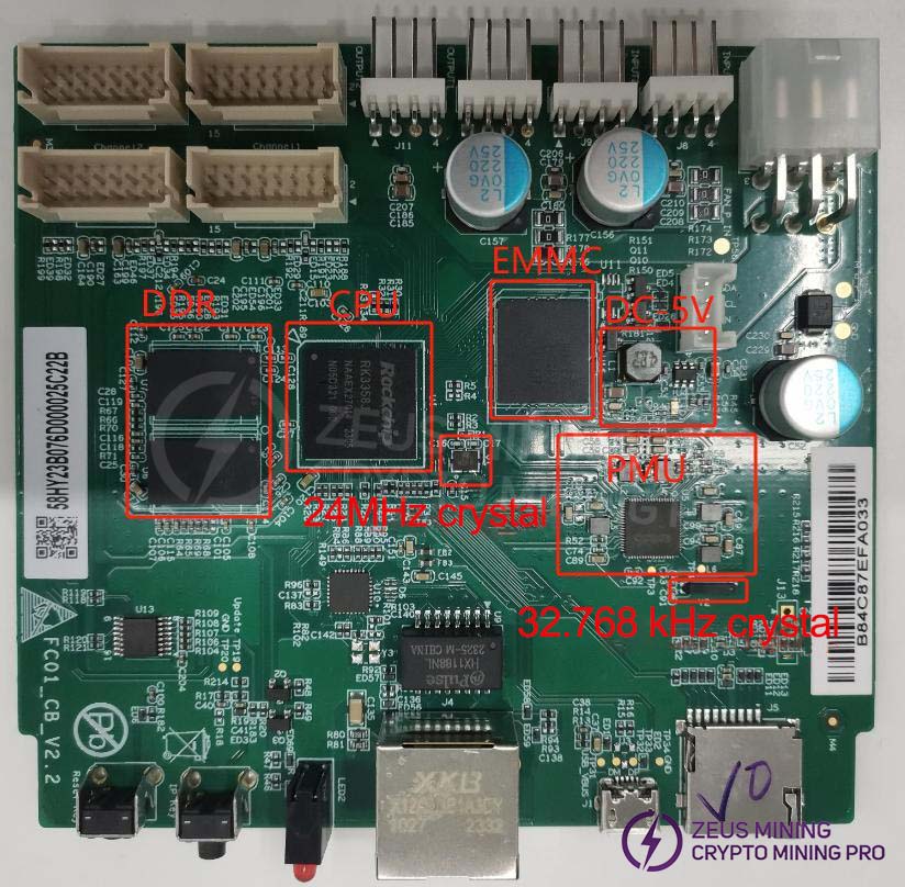 DG1 miner control board malfunction