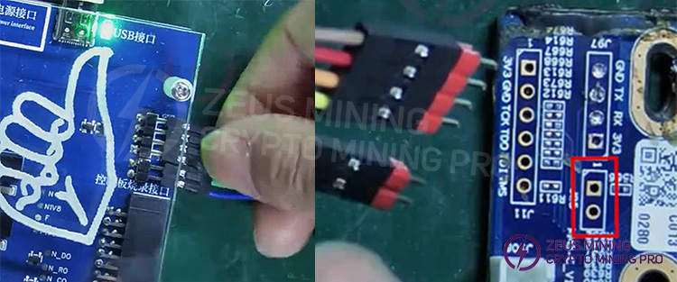 6-pin connector control board and test fixture