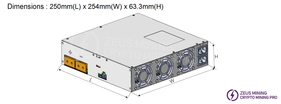 DG1+ power supply dimensions