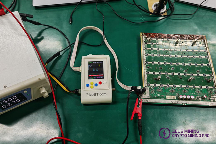 Hash board test connection schematic diagram Hash board test connection schematic diagram