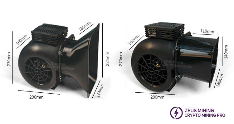 gen2 blower silencer for ASIC miner