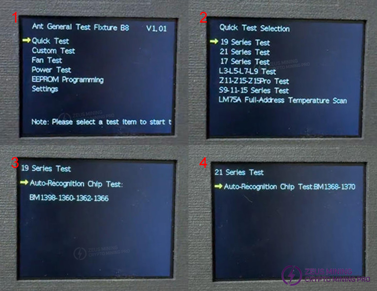 B8 hashboard tester for Antminer