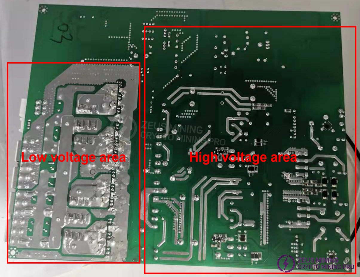 APW12 PSU soldering surface