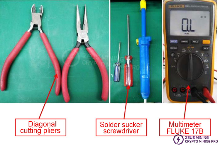 APW12 power supply repair tools