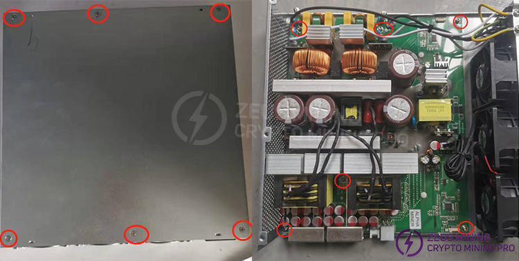 Remove the APW12 PSU casing