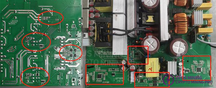 APW12 PSU SMD components