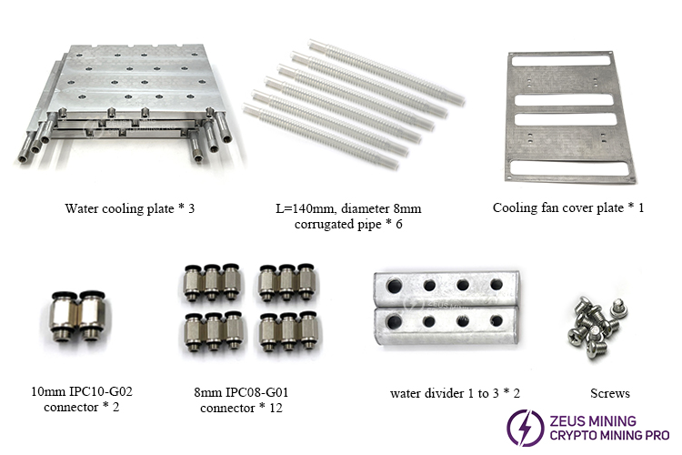 upgraded water cooling plate aluminum heat sink for Antminer S21+