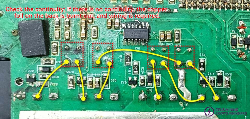Check PFC circuit continuity