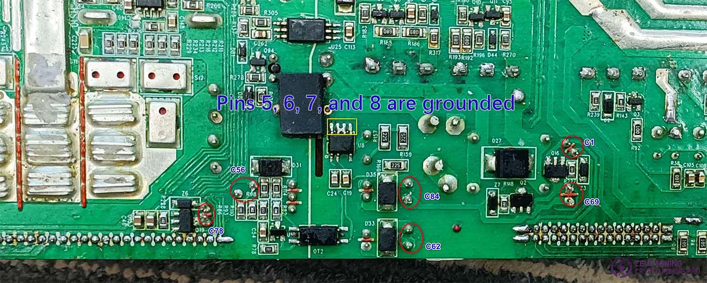 Auxiliary circuit control voltage circuit repair