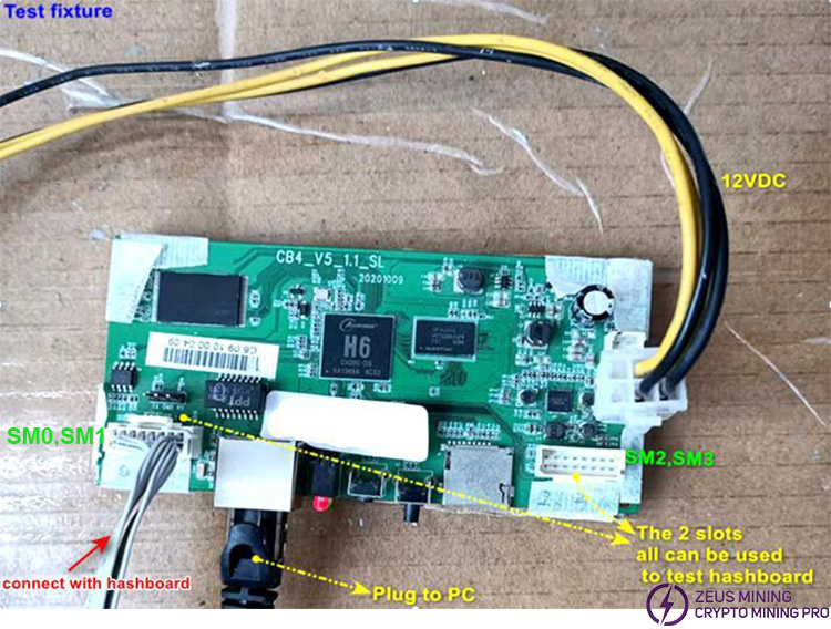 Connecting the fixture control board