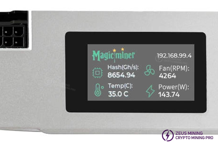 Magicminer bg02 7th solo asic miner mining interface