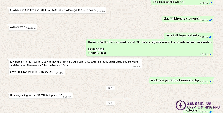 Underclocking the S21 Pro and S19K Pro using underclocking firmware