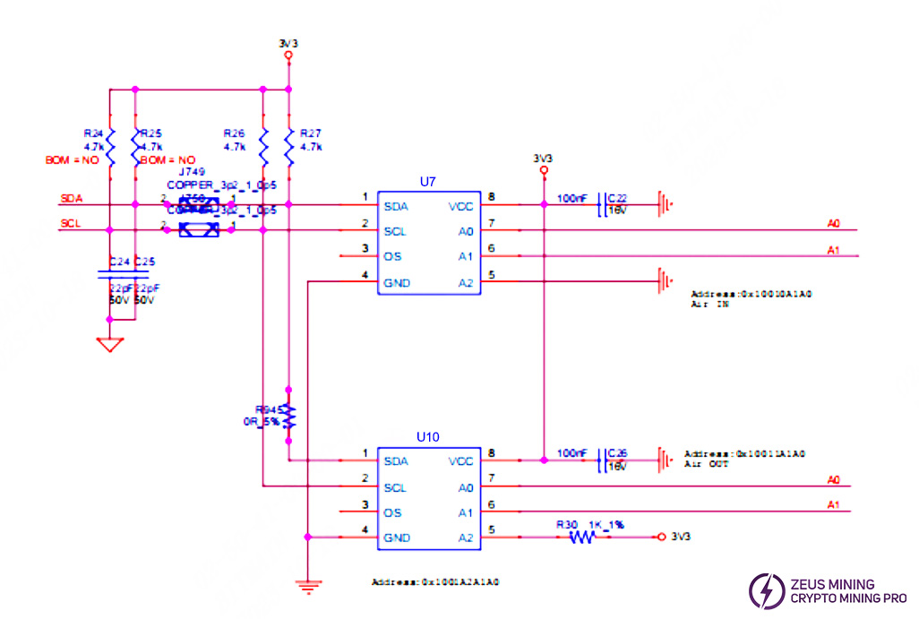 Temperature sensing circuit principle