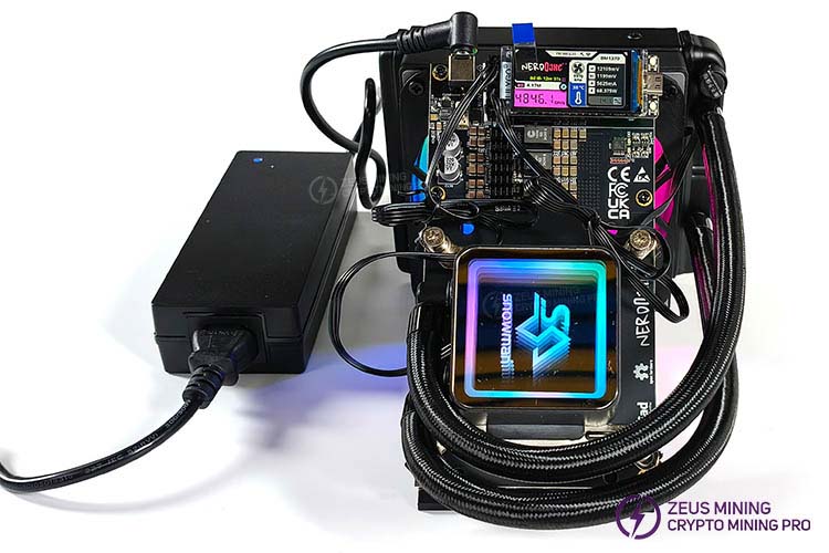 Hydro Cooling Bitaxe NerdQaxe++ ASIC Miner 4.8TH