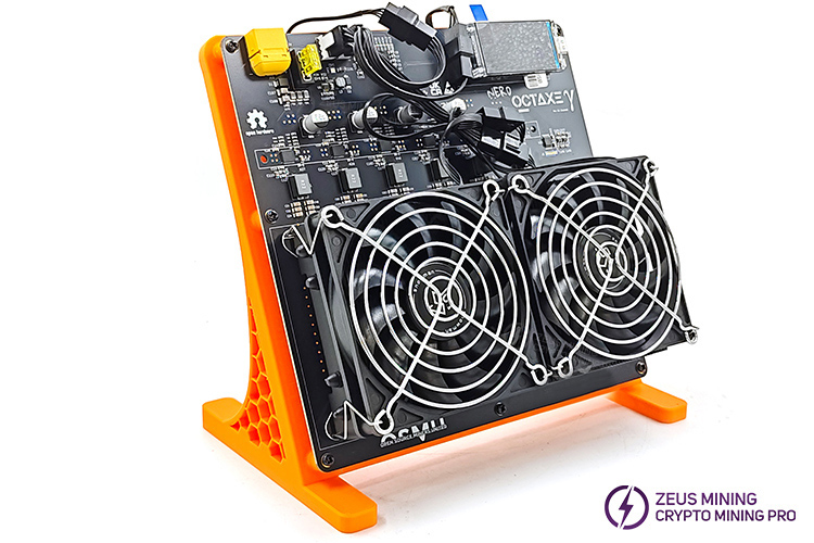 NerdOctaxe Rev 3.1 12Th 200W Bitcoin Solo miner
